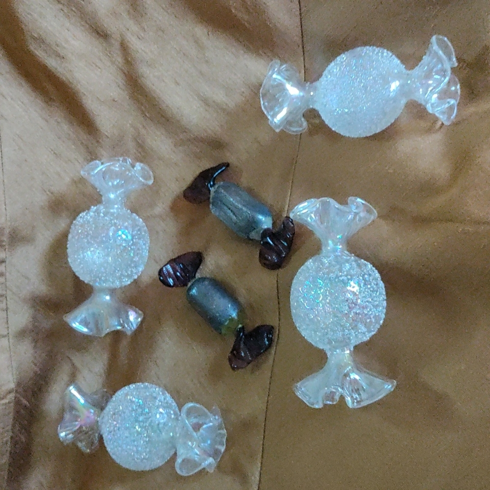 Glass candies for display